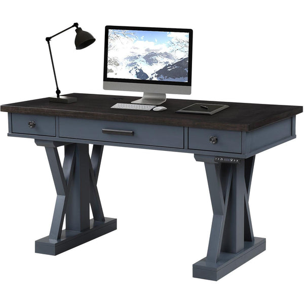 Parker House Furniture Americana Modern AME#256-2-DEN Denim 56 In. Power Lift Desk IMAGE 1