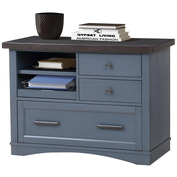 Parker House Furniture Americana Modern AME#342F-DEN Denim Functional File with Power Center IMAGE 1