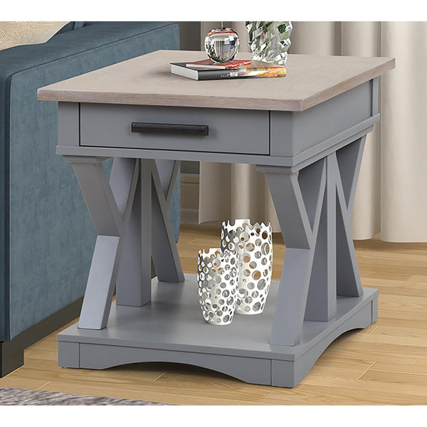 Parker House Furniture Americana Modern AME#02-DOV Dove End Table IMAGE 1