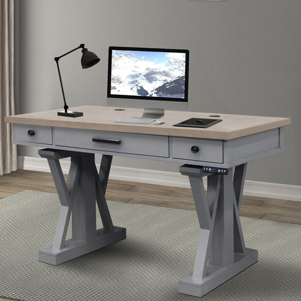 Parker House Furniture Americana Modern AME#256-2-DOV Dove 56 In. Power Lift Desk IMAGE 1