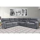 Parker Living Polaris MPOL-PACKA(H)-BIG Bizmark Grey 6 Piece Modular Power Reclining Sectional with Power Adjustable Headrests IMAGE 2