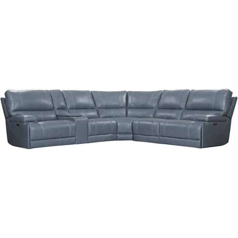 Parker Living Whitman MWHI-PACKA(H)-P50-VAZ Verona Azure - Powered By Freemotion 6 Piece Modular Power Reclining Sectional with Power Adjustable Headrests IMAGE 1