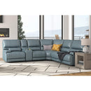 Parker Living Whitman MWHI-PACKA(H)-P50-VAZ Verona Azure - Powered By Freemotion 6 Piece Modular Power Reclining Sectional with Power Adjustable Headrests IMAGE 5