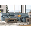 Parker Living Whitman MWHI-PACKA(H)-P50-VAZ Verona Azure - Powered By Freemotion 6 Piece Modular Power Reclining Sectional with Power Adjustable Headrests IMAGE 6
