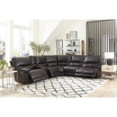 Parker Living Whitman MWHI-PACKA(H)-P50-VCO Verona Coffee - Powered By Freemotion 6 Piece Modular Power Reclining Sectional with Power Adjustable Headrests IMAGE 4