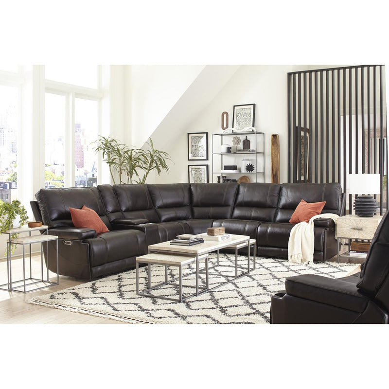 Parker Living Whitman MWHI-PACKA(H)-P50-VCO Verona Coffee - Powered By Freemotion 6 Piece Modular Power Reclining Sectional with Power Adjustable Headrests IMAGE 6