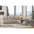 Parker Living Whitman MWHI-PACKA(H)-P50-VLI Verona Linen - Powered By Freemotion 6 Piece Modular Power Reclining Sectional with Power Adjustable Headrests IMAGE 4