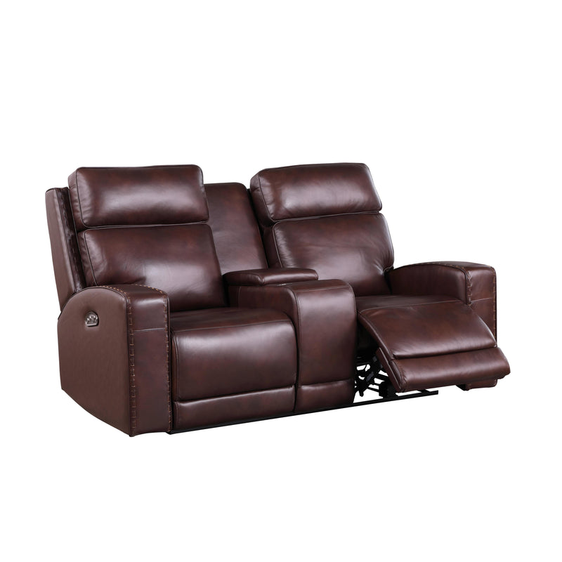 Leather Italia USA Cambria Power Reclining Leather Loveseat 1444-EH6720C-021903LV IMAGE 2