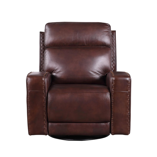 Leather Italia USA Blaine Power Swivel Glider Leather Recliner 1444-EH6720SG-011903LV IMAGE 1