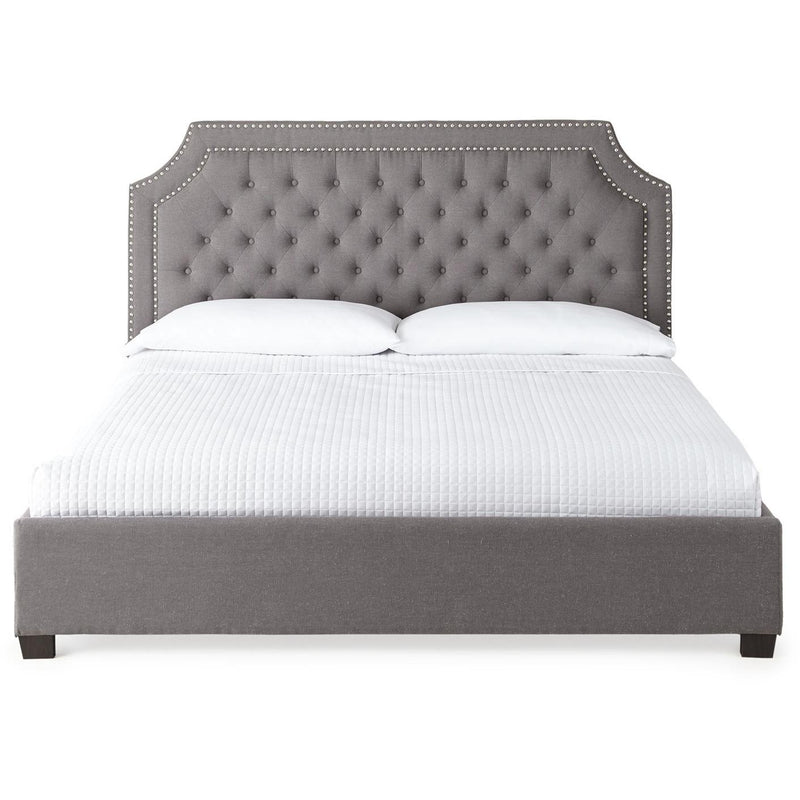 Steve Silver Furniture Wilshire King Upholstered Platform Bed WS890KFRSG/WS890KHBG IMAGE 2