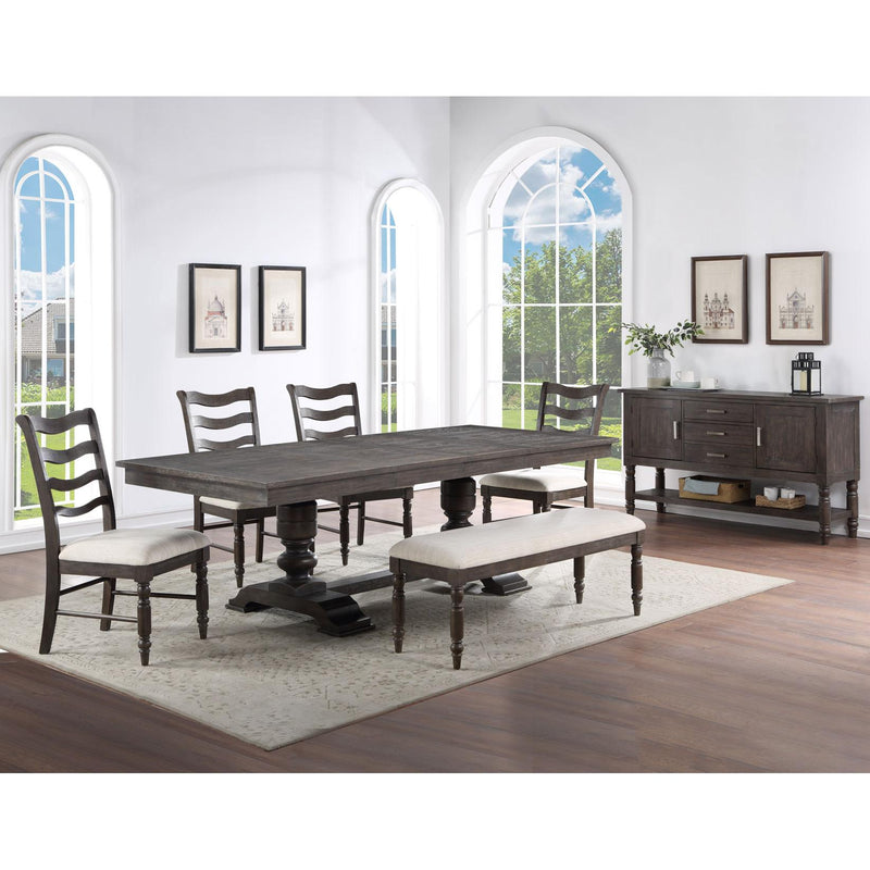 Steve Silver Furniture Hutchins Dining Table with Trestle Base HU500TB/HU500TT IMAGE 8