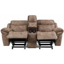 Steve Silver Furniture Nashville Reclining Leather Look Loveseat with Console NH850CL IMAGE 2