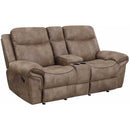 Steve Silver Furniture Nashville Reclining Leather Look Loveseat with Console NH850CL IMAGE 3
