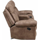 Steve Silver Furniture Nashville Reclining Leather Look Loveseat with Console NH850CL IMAGE 4
