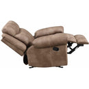 Steve Silver Furniture Nashville Glider Leather Look Recliner NH850R IMAGE 4