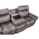 Steve Silver Furniture Nashville Reclining Leather Look Sofa NH850SG IMAGE 7