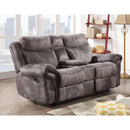 Steve Silver Furniture Nashville Reclining Leather Look Loveseat with Console NH850CLG IMAGE 10