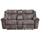 Steve Silver Furniture Nashville Reclining Leather Look Loveseat with Console NH850CLG IMAGE 3