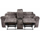 Steve Silver Furniture Nashville Reclining Leather Look Loveseat with Console NH850CLG IMAGE 4