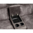 Steve Silver Furniture Nashville Reclining Leather Look Loveseat with Console NH850CLG IMAGE 8