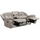 Steve Silver Furniture Tyson Reclining Leatherette Sofa TY850S IMAGE 4