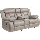 Steve Silver Furniture Tyson Reclining Leatherette Loveseat with Console TY850CL IMAGE 1