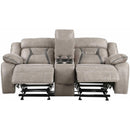 Steve Silver Furniture Tyson Reclining Leatherette Loveseat with Console TY850CL IMAGE 3
