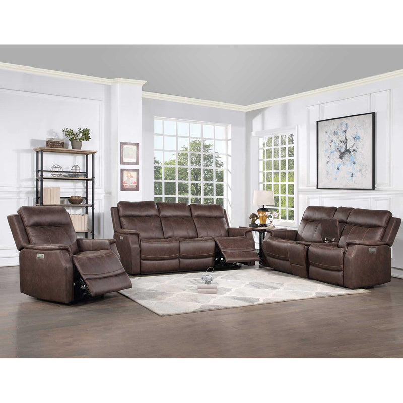 Steve Silver Furniture Valencia Power Reclining Leather Look Sofa VA950SW IMAGE 11