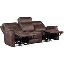 Steve Silver Furniture Valencia Power Reclining Leather Look Sofa VA950SW IMAGE 2