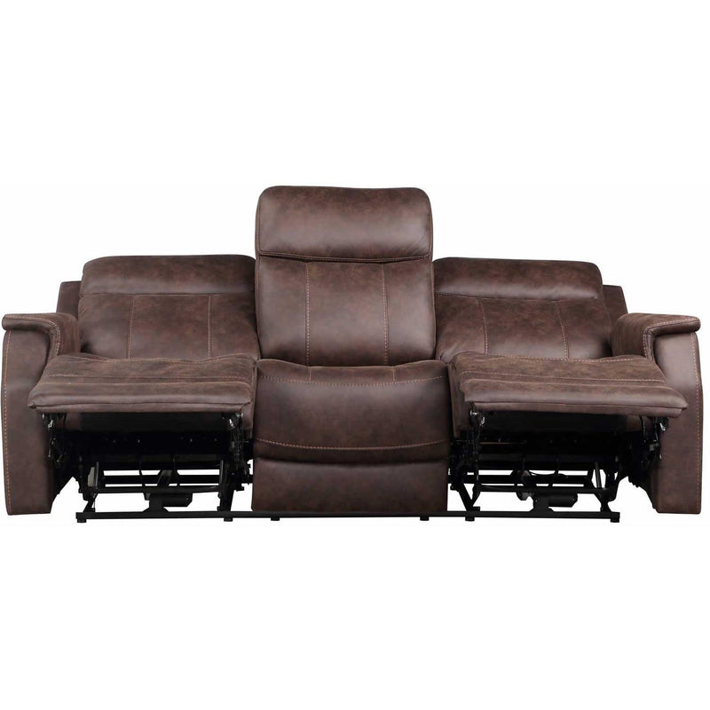 Steve Silver Furniture Valencia Power Reclining Leather Look Sofa VA950SW IMAGE 4