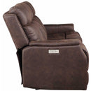 Steve Silver Furniture Valencia Power Reclining Leather Look Sofa VA950SW IMAGE 5