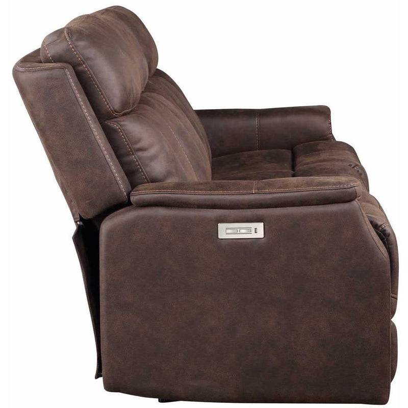 Steve Silver Furniture Valencia Power Reclining Leather Look Sofa VA950SW IMAGE 5