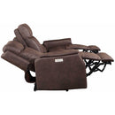 Steve Silver Furniture Valencia Power Reclining Leather Look Sofa VA950SW IMAGE 6