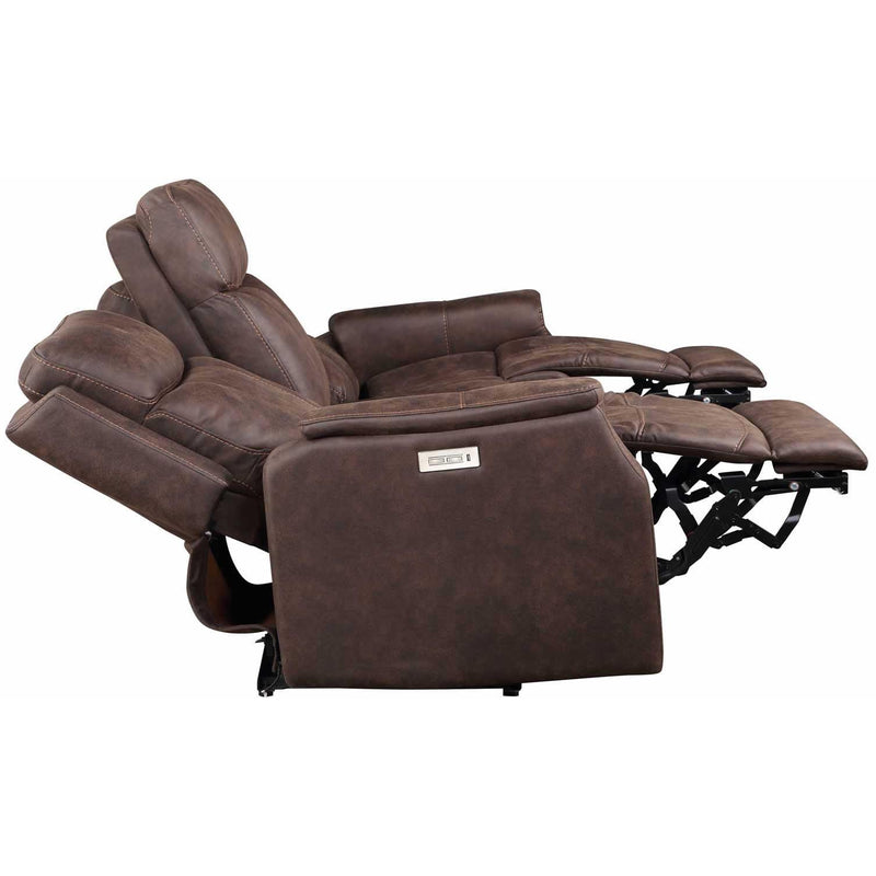 Steve Silver Furniture Valencia Power Reclining Leather Look Sofa VA950SW IMAGE 6