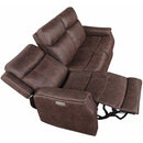 Steve Silver Furniture Valencia Power Reclining Leather Look Sofa VA950SW IMAGE 7