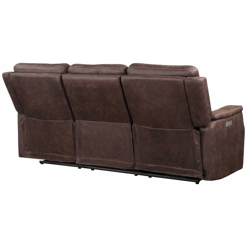 Steve Silver Furniture Valencia Power Reclining Leather Look Sofa VA950SW IMAGE 9