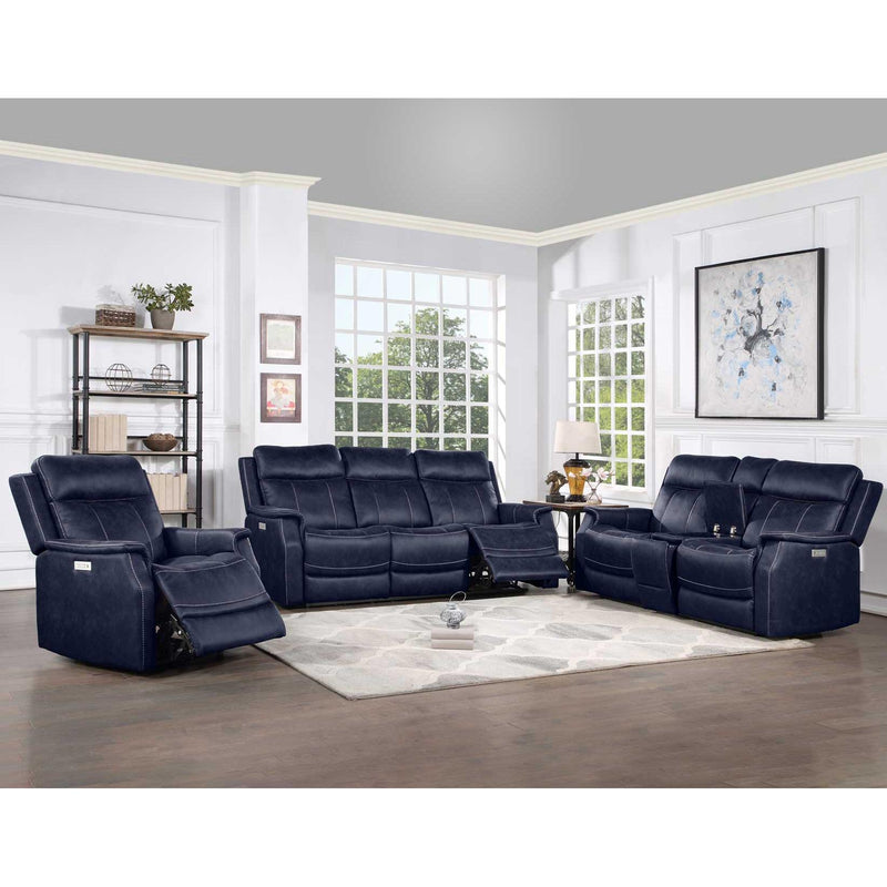 Steve Silver Furniture Valencia Power Reclining Leather Look Sofa VA950SO IMAGE 10