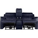 Steve Silver Furniture Valencia Power Reclining Leather Look Loveseat with Console VA950CLO IMAGE 2