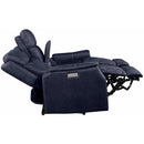 Steve Silver Furniture Valencia Power Reclining Leather Look Loveseat with Console VA950CLO IMAGE 6