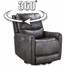 Steve Silver Furniture Athens Power Swivel Leather Look Recliner AH850C IMAGE 11