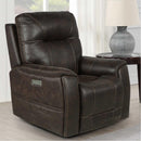 Steve Silver Furniture Lexington Power Leather Look Recliner LX850C IMAGE 13