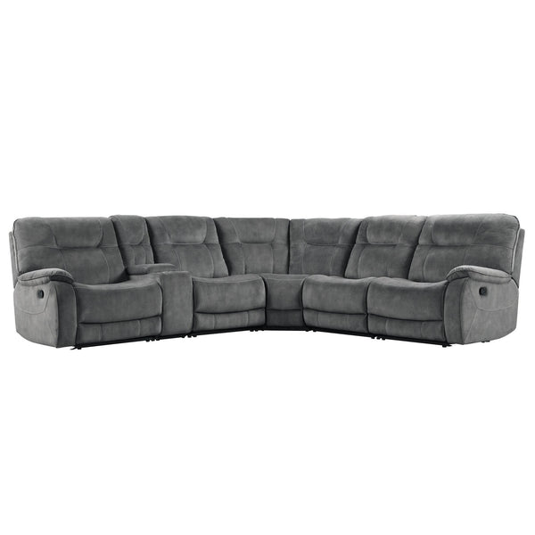 Parker Living Cooper MCOO-PACKA-SGR Shadow Grey 6 Piece Modular Manual Reclining Sectional IMAGE 1