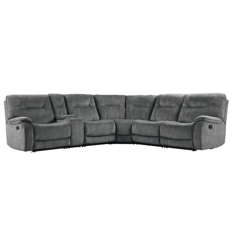 Parker Living Cooper MCOO-PACKA-SGR Shadow Grey 6 Piece Modular Manual Reclining Sectional IMAGE 1