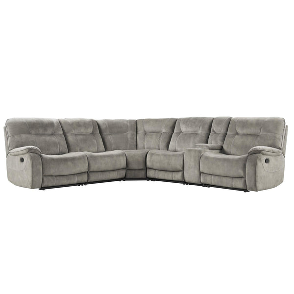 Parker Living Cooper MCOO-PACKA-SNA Shadow Natural 6 Piece Modular Manual Reclining Sectional IMAGE 1