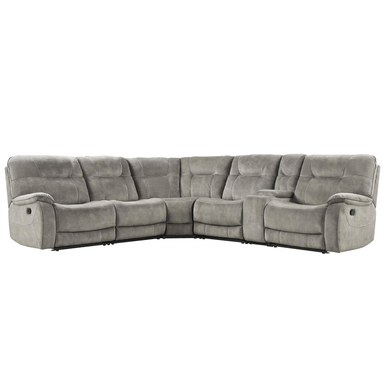 Parker Living Cooper MCOO-PACKA-SNA Shadow Natural 6 Piece Modular Manual Reclining Sectional IMAGE 1