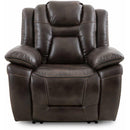 Steve Silver Furniture Oportuna Power Leatherette Recliner with Wall Recline OP70061RC IMAGE 3