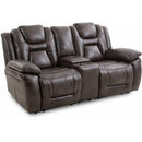 Steve Silver Furniture Oportuna Power Reclining Leatherette Loveseat with Console OP70061CLC IMAGE 1