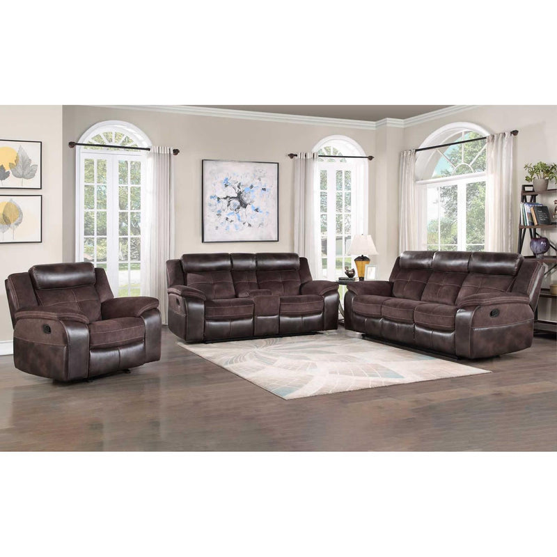 Steve Silver Furniture Pueblo Fabric and Leather Look Recliner with Wall Recline UE9222RC IMAGE 11