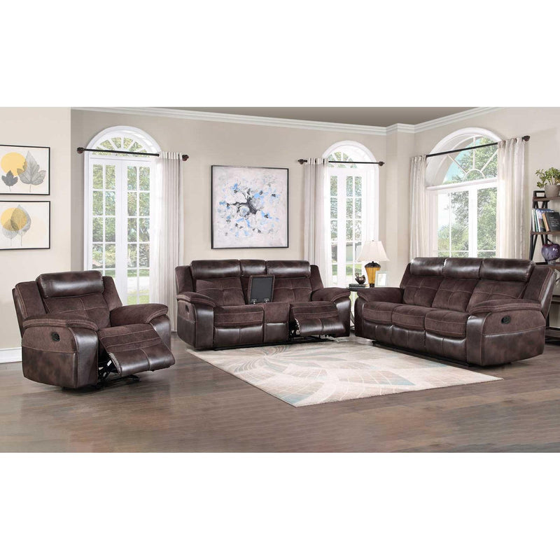 Steve Silver Furniture Pueblo Fabric and Leather Look Recliner with Wall Recline UE9222RC IMAGE 12