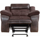 Steve Silver Furniture Pueblo Fabric and Leather Look Recliner with Wall Recline UE9222RC IMAGE 6